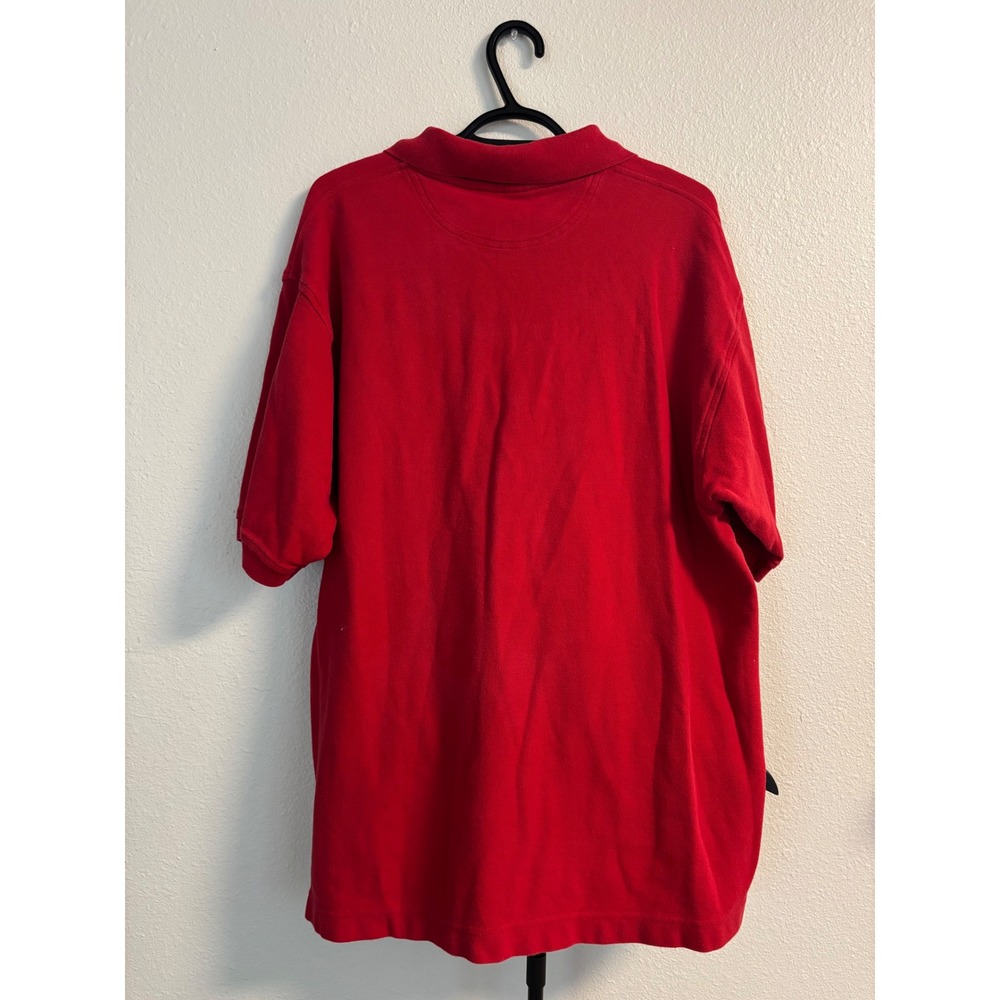 Walt Disney World Mickey Mouse‎ Red Polo Shirt Mens XL Embroidered Cotton Pique - Picture 4 of 5